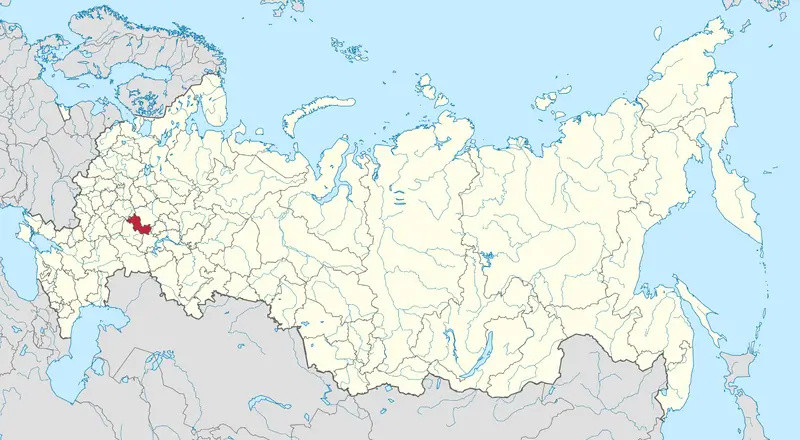 Мордовия на карте России