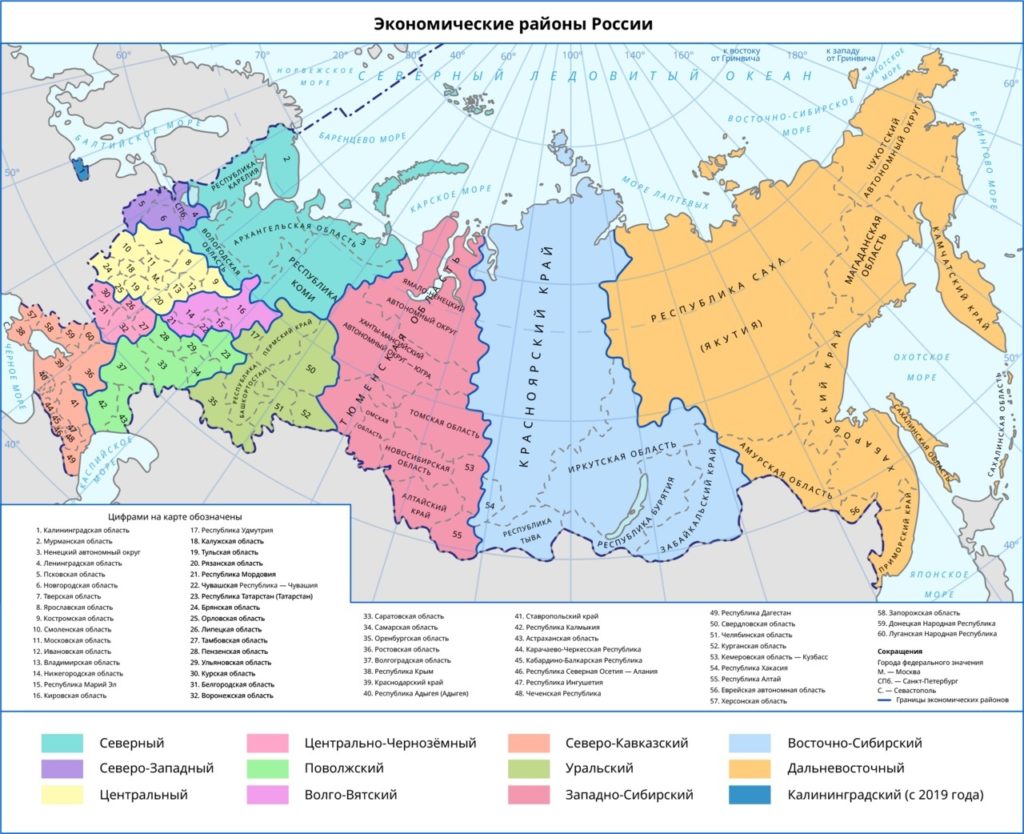 Экономические-районы-России-Физико- географическое районирование