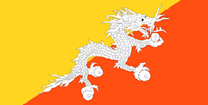 Флаг Бутан