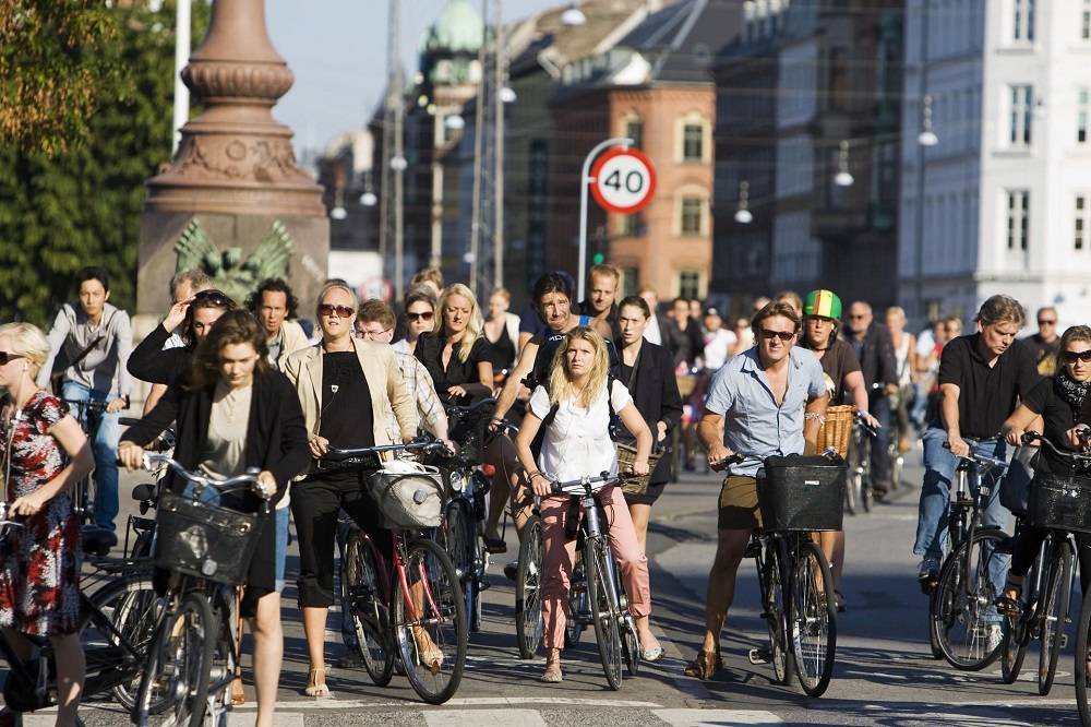 Дания-интересные факты-Велосипеды в Копенганеге
