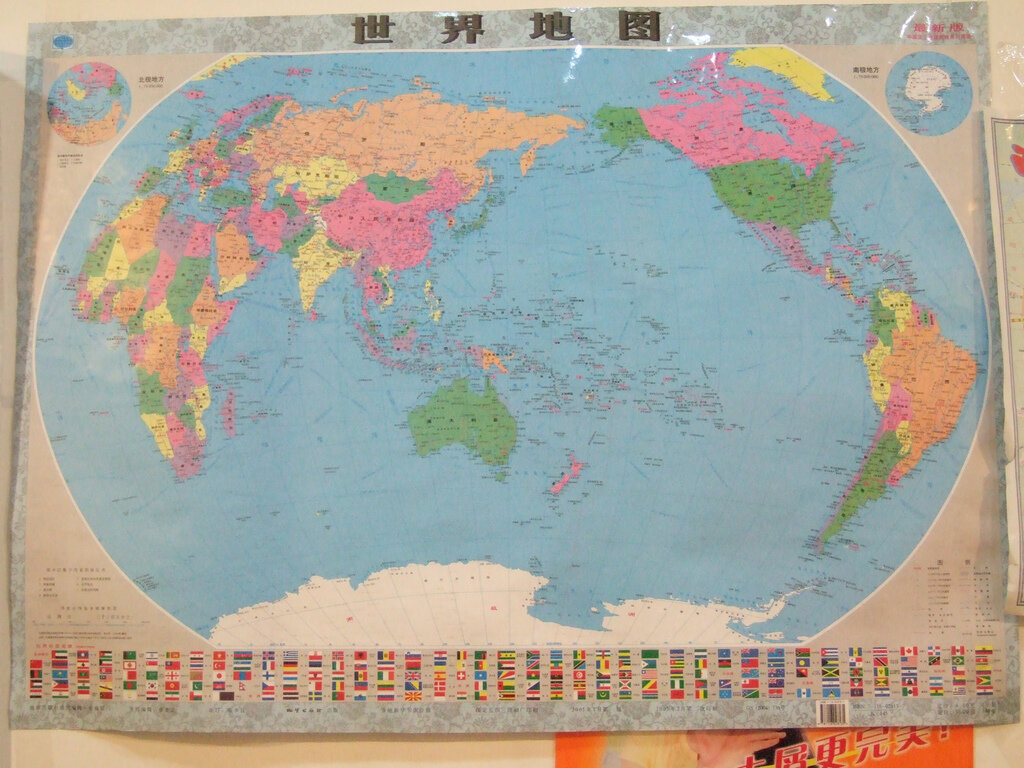 Карта мира в Китае